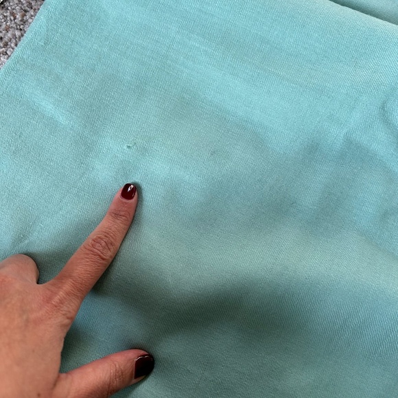 Mint green 100 percent wool big scarf for women - Picture 2 of 9